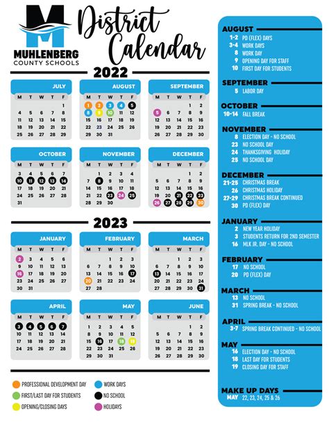 Muhlenberg Fall 2023 Calendar